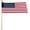 USA Stick Flag, variant on PMU 7in 4th of July Decorations, Patriotic Small Feather American Flags, 4th of July USA Flags on Sticks, Fourth of July Decorations for Home, Memorial Day Decor, Made In USA, (1/Pkg) Pkg/1