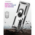 thumbnail image 5 of Samsung Galaxy Z Fold 3 Case, Allytech 360 Degree Rotating Kickstand Ring Holder Compatible with Magnetic Car Mount Heavy Duty Shock Absorption Back Cover Case for Samsung Galaxy Z Fold 3,Silver, 5 of 6
