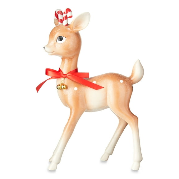 Holiday Time Christmas Candy Cane Standing Deer