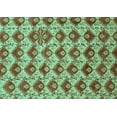 thumbnail image 1 of Ahgly Company Machine Washable Indoor Rectangle Abstract Turquoise Blue Modern Area Rugs, 2' x 3', 1 of 4