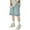 A-Light Blue93, variant on FINALGANG Men Versatile Shorts Solid Color Loose Fit Denim Shorts Straight Leg Knee Length Bottom With Pockets Comfort Daily Wear