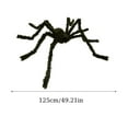 thumbnail image 2 of Suncoda Halloween Spider, 49.2" Giant Halloween Hairy Spider Toy, Huge Realistic Black Plush Spider for Holiday Halloween Decorations, Halloween Gifts(Free Small Spider), 2 of 2