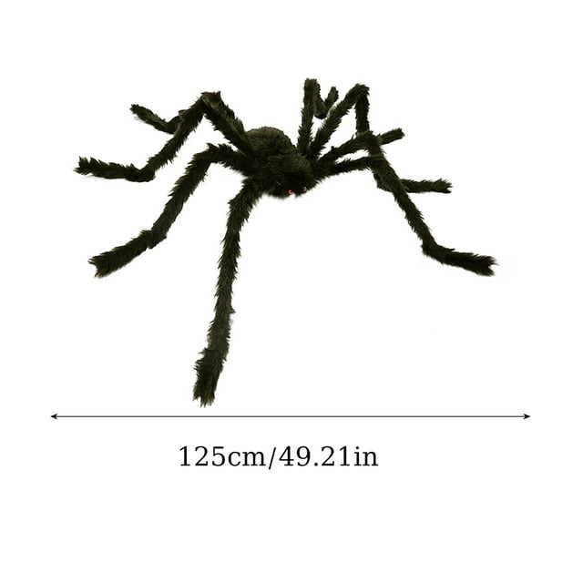 Halloween Spider Decorations Outdoor Halloween Simulation Skull Big Spider Plush Spider Ornament Spider Halloween Decorations Outdoor Giant Spider Halloween Decorations