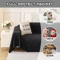 thumbnail image 3 of Dark Couch Covers for Sectional Sofa Couch Cover L Shape Couch Covers for Dogs Washable Couch Cover Banket Modern Sofa Slipcovers Super Soft Sofa Towel for Kids Pets ” x ”, 3 of 9