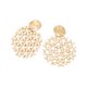 thumbnail image 5 of Guardurnaity Pendientes Colgantes Geométricos De Moda Accesorios De Mujer Hechos A Mano Y Ligeros Pendientes Colgantes Beige Blanco Type2 NO2, 5 of 6