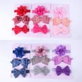 thumbnail image 2 of Opperiaya 3PCS Baby Girls Sequins Bow Headband Flower Elastic Hairband One Size, 2 of 5