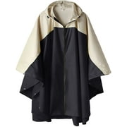 SaphiRose Unisex Rain Poncho Hooded Waterproof Raincoat Jacket for Adults Women Men