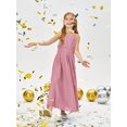 thumbnail image 3 of Drtj Girls Chiffon Dresses Formal Sleeveless Junior Bridesmaid Wedding Party Maxi Dress, 3 of 6