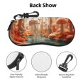 thumbnail image 3 of KLL Fantasy Underwater Jellyfish Print Eyeglass Case for Men & Women's Classy Travel Eyewear Holder Case Zipper Eyeglasses Case With Hook, 3 of 6