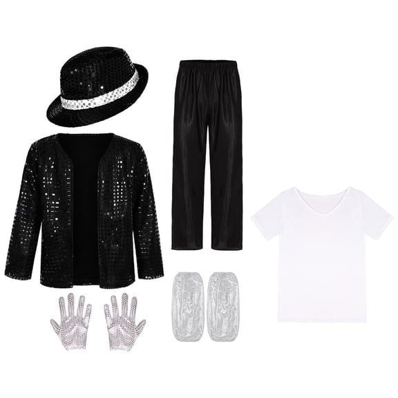 80s Pop Star Dance 𝗖ostume For Men,Classic 80s Music Icon Outfit, 𝗖osplay Role Play Suit For Adult Men's 80s Tracksuit