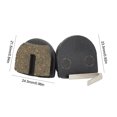 thumbnail image 1 of destyer Bike Brake Pads Sturdy Disc Parts Replacement Components Bicycles Fittings Bike Replace Part Semi-Metallic Cycling Braking Pad Type 25, 1 of 6