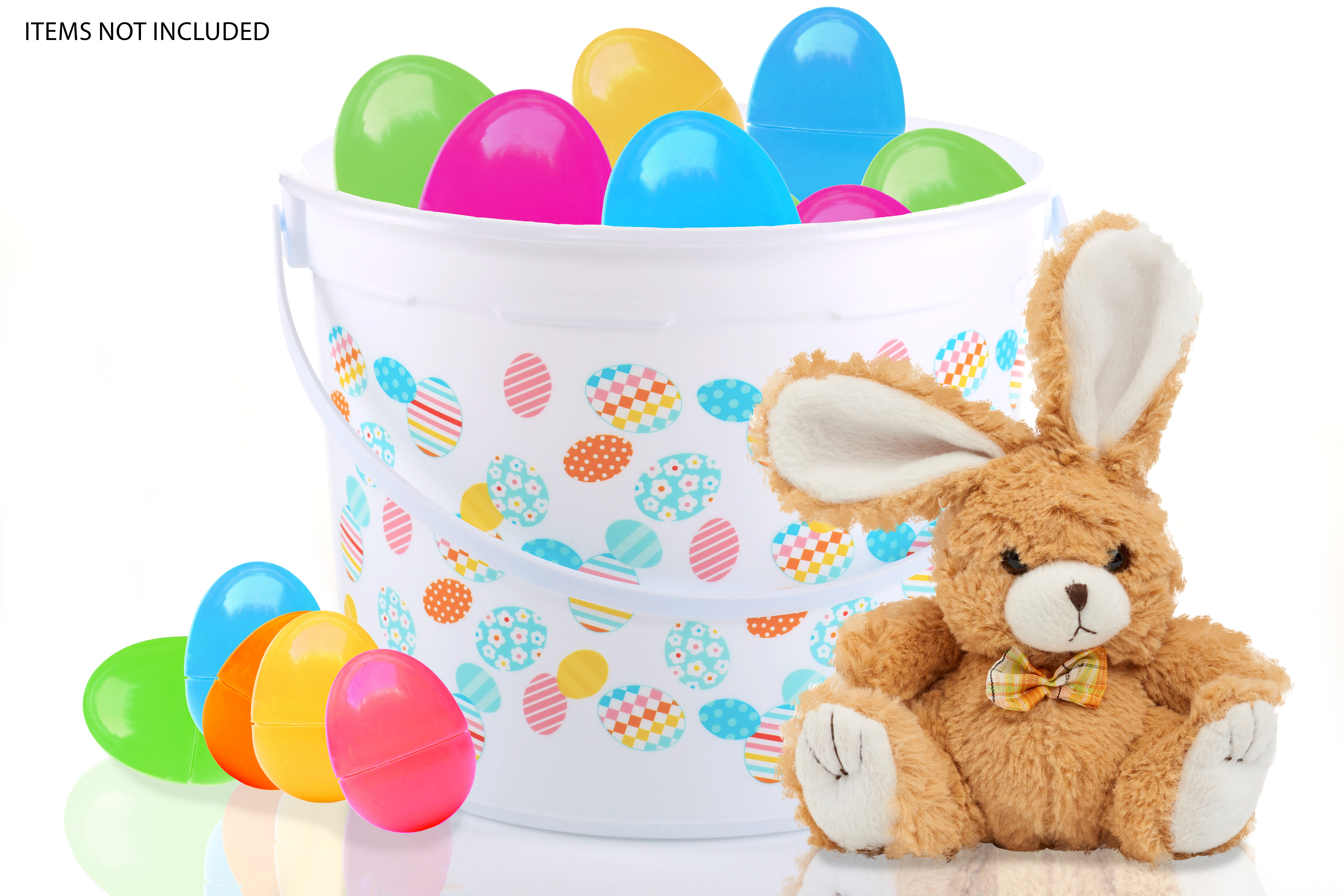 Easter 5-Quart Plastic Easter Bucket, Egg, White, Way To Celebrate - image 5 of 6