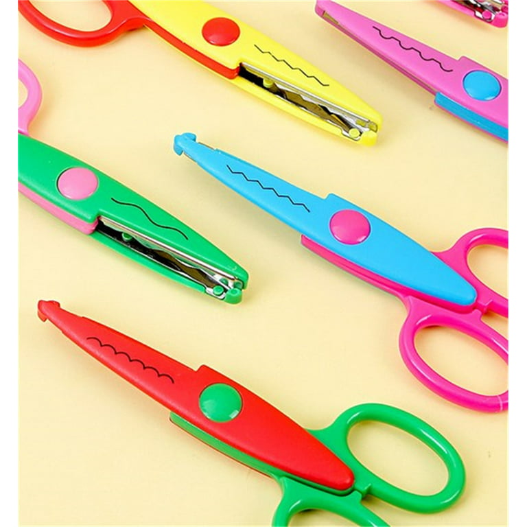 Happon Craft Scissors Decorative Edge, 4 Pack, Zig Zag Scissors, Scrapbooking  Scissors, Fancy Scissors ( Random Style ) 