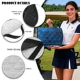 thumbnail image 6 of Xoenoiee Horse Butterfly Flower Print Golf Cart Seat Covers, 51.18" x 30.31" Cool and Sweat Absorption Golf Cart Seat Towel Blanket Seat Protector with 4 Front Pockets and Nonskid Bottom, 6 of 7