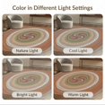 thumbnail image 7 of ODIKA 8'x10' Washable Area Rug Cross Section Concentric Annual Rings Earthy Stump Grain Ring Playful Expressive for Dining Room, Large Office, Lounge, Non-Slip Chair-Friendly Mat, 7 of 7
