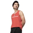 thumbnail image 4 of #loveistheway Men’s premium tank top (Coral, XL), 4 of 4