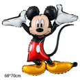thumbnail image 5 of Juego de decoración para fiestas con globos de aluminio de Mickey Mouse, globo de látex con cabeza de Mickey de dibujos animados de 32 pulgadas, número rojo, suministros para fiestas de cumpleaños inf, 5 of 5