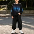 thumbnail image 6 of NAISIBABY Boys 2 Pieces Outfit Sets Size 8, Pants +Sweatshirt Long Sleeve Crewneck Graphic Set Blue, 6 of 6