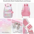 thumbnail image 4 of Mochila Escolar para Niñas y Niños Mayores de 8 Años, Mochila Lisa para Computadora Portátil de 14 Pulgadas, Mochilas Escolares Repelentes al Agua Mochila Informal para Viajes Escolares, 4 of 5