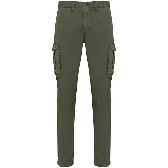 Native Spirit Mens Washed Cargo Trousers