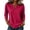 solid, variant on Women's T-Shirt Notch Neck 3/4 Sleeve Solid Color Casual Pullover Basic Comfortable Relaxed Fit Fall Top