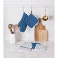 thumbnail image 5 of Basic Terry Collection Quilted 100% Cotton, Potholder, Black, 3 Piece, 5 of 7