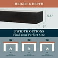 thumbnail image 4 of Mantels Direct Dakota 48 Inch Pine Wood Fireplace Mantel Shelf - Coffee Bean, 4 of 10