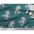 thumbnail image 3 of Soimoi Cotton Voile Fabric Leaves & Floral Block Print Fabric by Yard 56 Inch Wide, 3 of 3