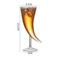 thumbnail image 3 of facefd Verre à Cocktail en Forme de Lune Gobelet pour Martini Cocktail Champagne, 3 of 9