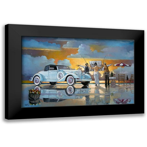 West, Ronald 14x10 Black Modern Framed Museum Art Print Titled - Lost