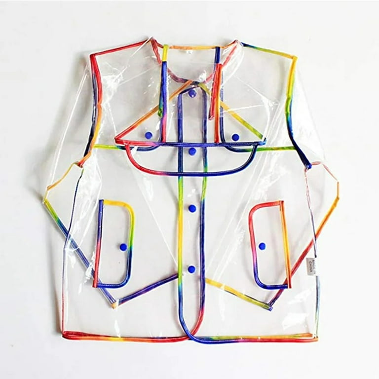 Clear rainbow rain jacket deals