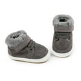 thumbnail image 5 of Emy Dola Unisex Baby Girls Boys High Top Sneaker Winter Booties Soft Sole Anti-Slip Faux Fur Lined Newborn Infant Prewalker First Walking Shoes, 5 of 8