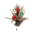 thumbnail image 2 of Bewildely Árbol de Navidad Cono de pino artificial Boda Año Nuevo Decoración de Navidad Hogar Hotel Centro de Ornamento para niños Niños Kits de decoración para fiestas S tipo 1 Bewildely HA070118-01, 2 of 5