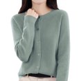 thumbnail image 2 of Resicozy Cardigan Sweaters for Women Lightweight Cozy Long Sleeve Tops Plus Size Warm Button Up Down Cardigan Mint Green M, 2 of 7
