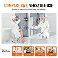 thumbnail image 3 of KFFKFF Bathing Chair for Shower Use, Height Modifiable Bath Stool, Secure Grip Tub Seating Stool for Seniors, Disabled Individuals, and Handicapped, Supports up to 300 lbs, 3 of 9