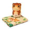 thumbnail image 3 of Universal Studios Jurassic World Wild Time Silk Touch Throw Blanket and Plush Character Hugger Set, 3 of 7