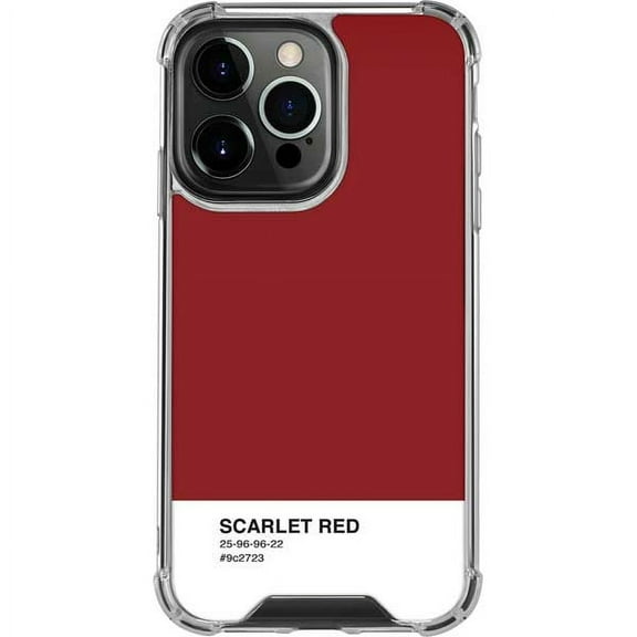Skinit Scarlet Red iPhone 14 Pro Clear Case