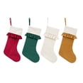 thumbnail image 5 of Yhmxh Ruffled Cuff Christmas Stocking, Large Soft Xmas Hanging Stocking with Hanging Loops, Farmhouse Rustic Holiday Decor Stocking for Fireplace Xmas Tree Ornament Party Decorations, 5 of 5