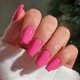 thumbnail image 2 of Uñas postizas JOYVVEW medianas largas cuadradas rosa neón 24 piezas, 2 of 7