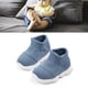 thumbnail image 5 of Zapatos de punto informales para niños pequeños, zapatos de punto para recién nacidos, transpirables, de goma, resistentes al deslizamiento, color azul, 15 tamaños, 5 of 5