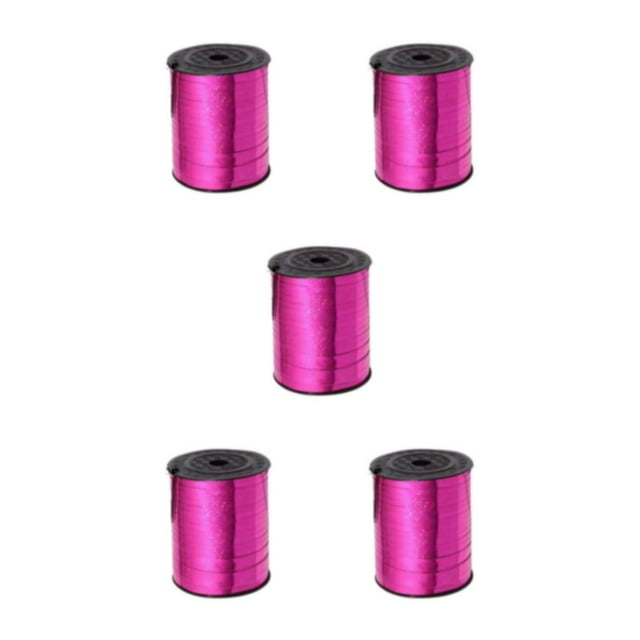 kurtrusly Sparkling Ribbon Balloon Sturdy And Durable For Crafts And Gift Packaging Tidy Golden Curled Ribbon rose red 5Set