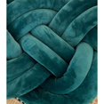 thumbnail image 5 of Almohada con nudo, almohada con forma de anillo de bola, almohada con bola de nudo súper suave de 17,7 pulgadas, almohada decorativa con nudos de LICRA verde, 5 of 5