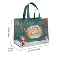 thumbnail image 4 of KOYPTL 8 Pack Christmas Gift Bags Reusable Durable Christmas Tote Bags with Handles Sewing Non-Woven Christmas Bags for Gift Wrapping Shopping Xmas Party Supplies (12.5×10×6.7 Inch), 4 of 4