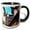 Black/White, variant on 3drose, Old Shanghai Houses, Red Roofs, Yuyuan Old Town, Shanghai, China, 15oz Mug