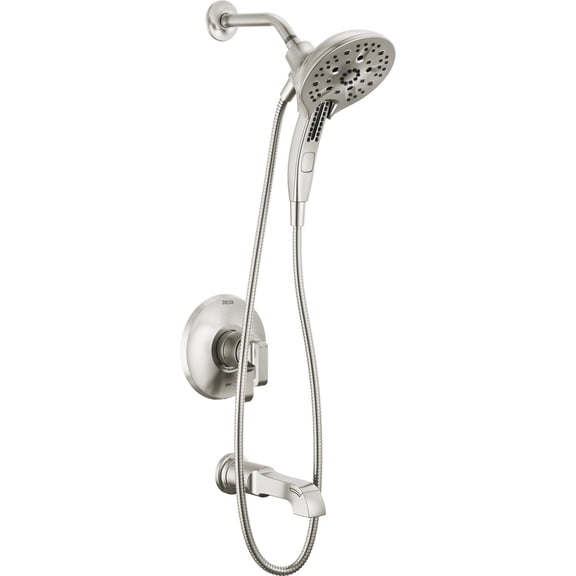 Delta T17489 Tetra Monitor 17 Series Tub And Shower Trim Package - Lumicoat Stainless