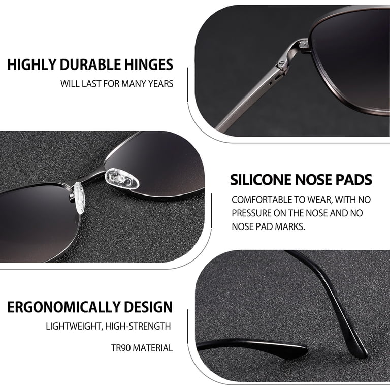 Joopin Polarized Oval Aviator Sunglasses for Women Men Retro  display picture 2
