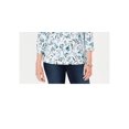 thumbnail image 3 of Karen Scott Women's Audra Oasis Printed Top Blue Size PL, 3 of 3