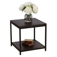 thumbnail image 3 of Eccostyle 2-Tier Solid Bamboo Steel Frame End Table - Brushed Brown, 3 of 7