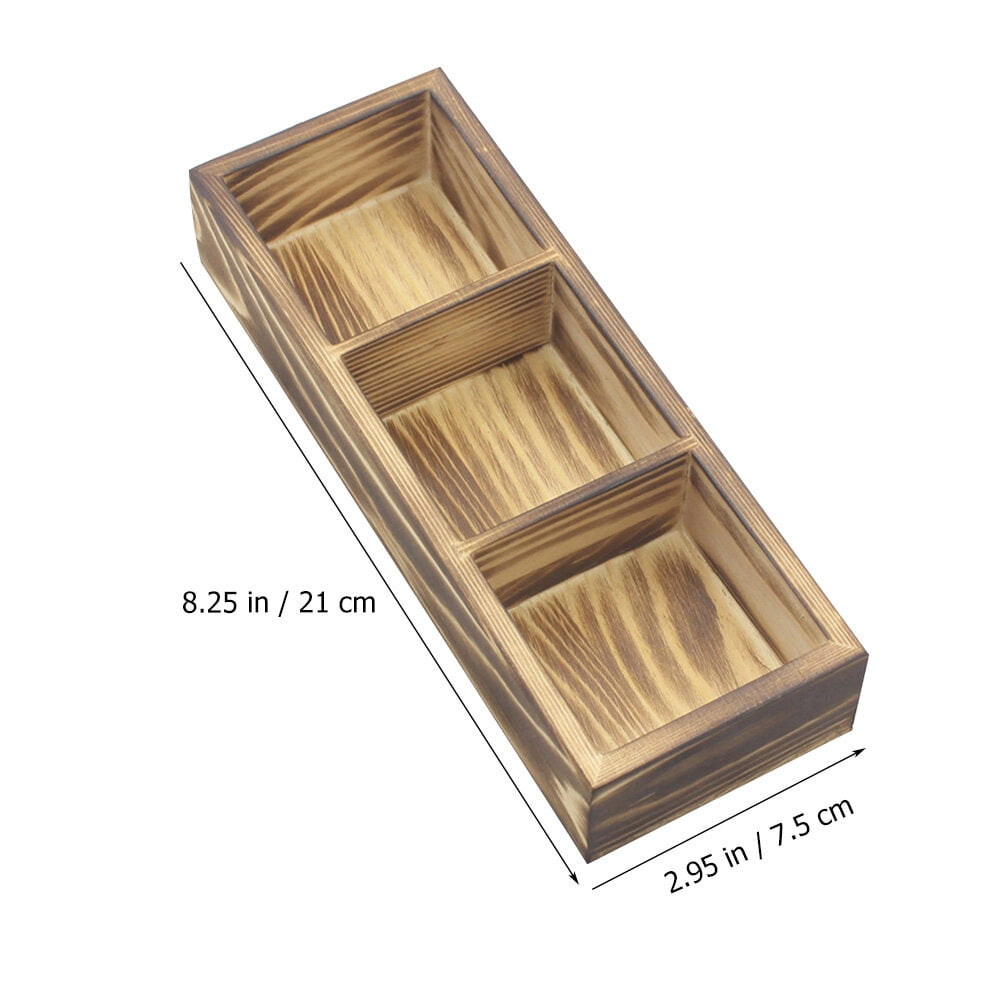 Tea Bag Holder 3 Compartment Organizer Sugar Packets Tea Bag Coffee Bar