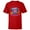 Red, variant on The Lion King Simba Timon Pumbaa Holiday Vibes - Short Sleeve T-Shirt for Kids - Customized-White